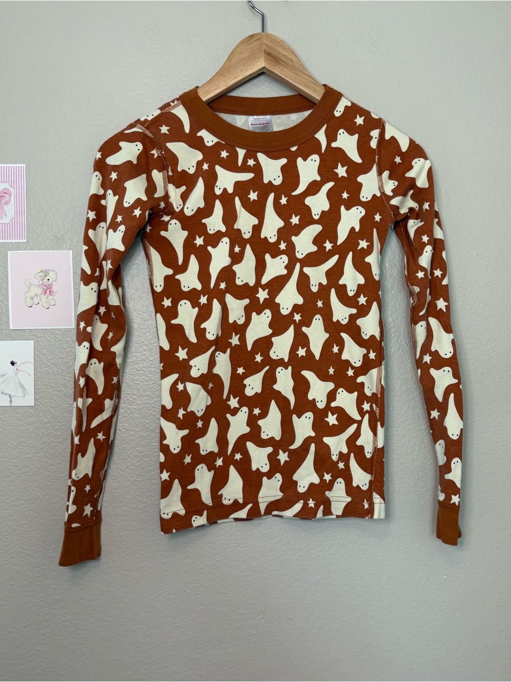 Hannah Anderson luxury organic cotton top long sleeve fall ghost Halloween prepp